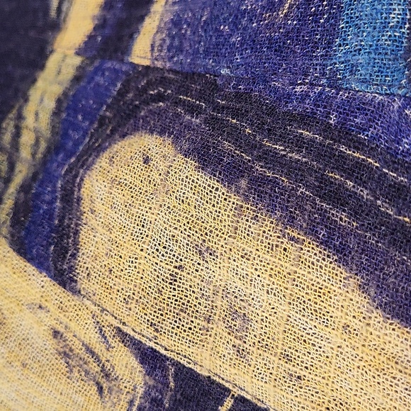 Y2K Giochi Diluce Abstract Blue and Cream Women's wool Skirt. Size 1 (US small) - Picture 10 of 10